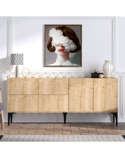 Console Laika chêne saphir -  180x80x40 cm