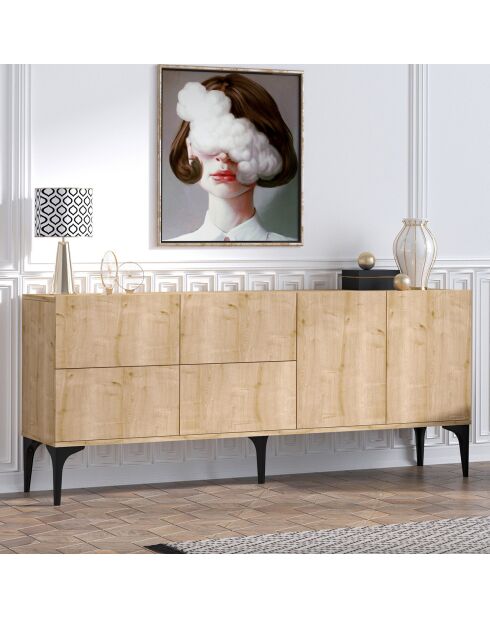 Console Laika chêne saphir -  180x80x40 cm