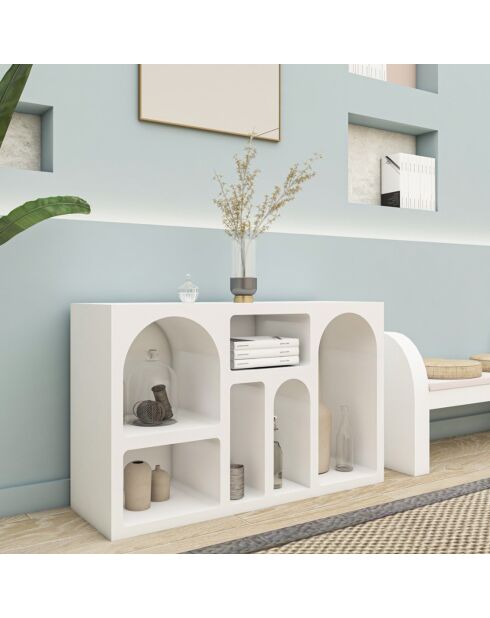 Console Liva blanche - 120x74x37 cm