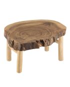 Table basse en branches de teck Will bois - 102x80x50.5 cm