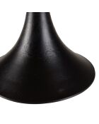 Table d'appoint plateau en manguier James noir/bois - 65x65x44 cm