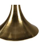 Table basse plateau marbre James marbré/doré - 100x56x43 cm