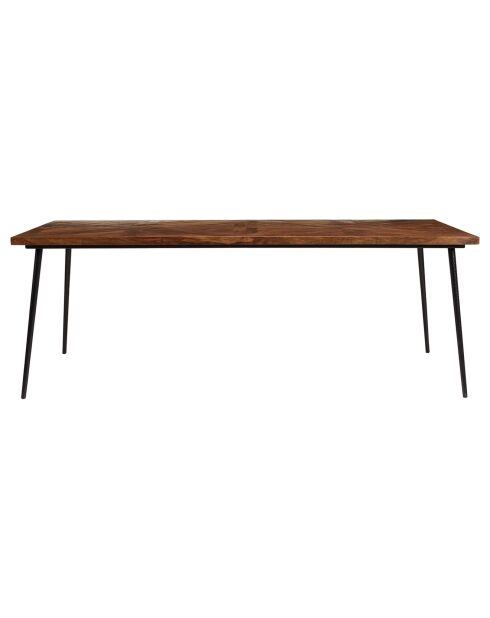 Table à manger rectangulaire bois recyclé Kiara bois - 220x100x78 cm