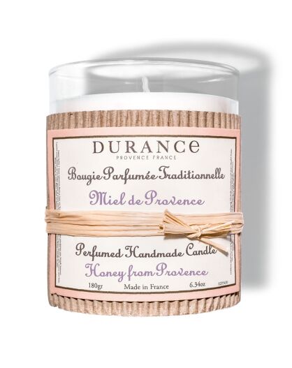 Bougie parfumée traditionnelle Miel de Provence - 1 mèche 40h