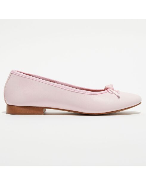 Ballerines en Cuir Jeanne roses