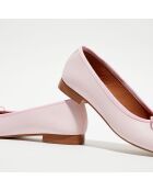 Ballerines en Cuir Jeanne roses