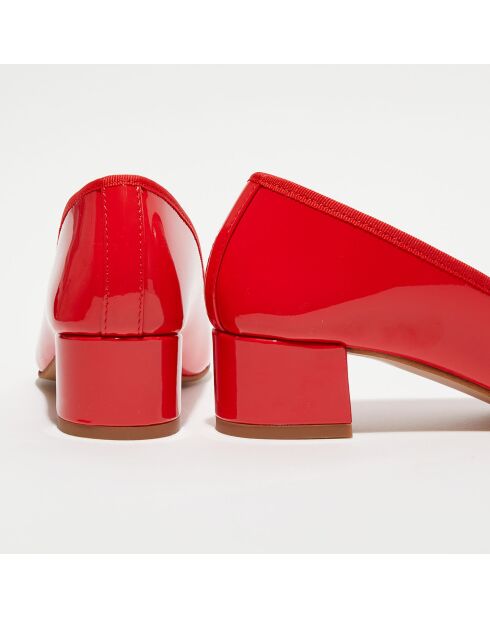 Diane oranje lakleer ballerina's in lakleer - hak van 4 cm