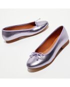 Ballerines en Cuir Jeanne lilas