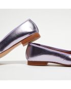 Ballerines en Cuir Jeanne lilas