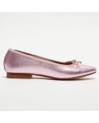 Ballerines en Cuir Jeanne roses