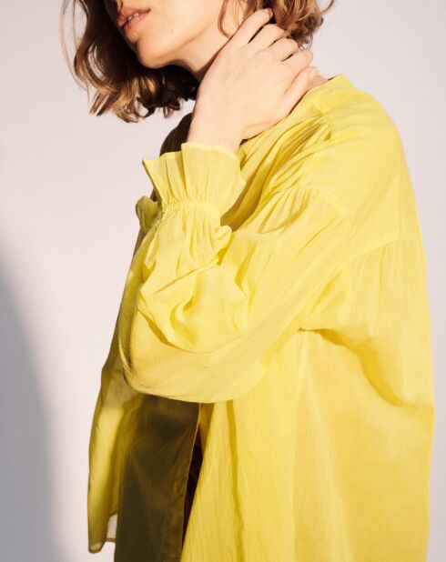 Camicia dritta gialla Joanna