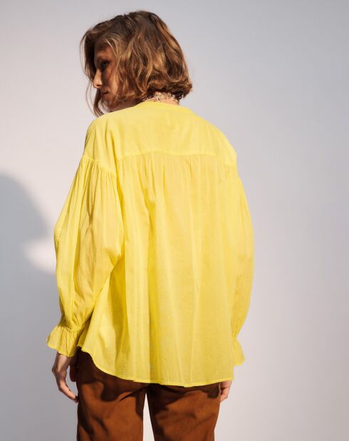 Camicia dritta gialla Joanna
