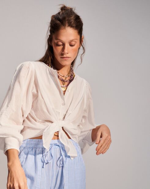 Camicia caftana Joanna ecru