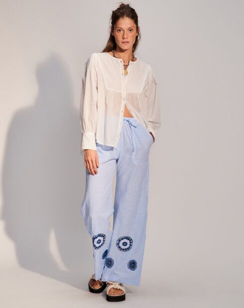 Camicia caftana Joanna ecru