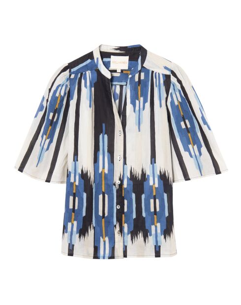 Chemise droite Priyanka bleue