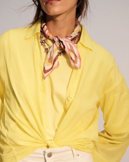 Camicia larga gialla Joanna