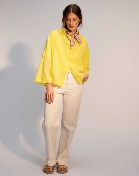 Camicia larga gialla Joanna