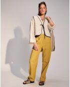 Pantalon élastique Arya jaune