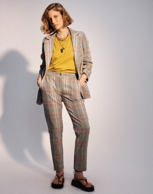 Pantaloni plissettati verdi Jackie