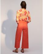 Pantalon court Fiona corail