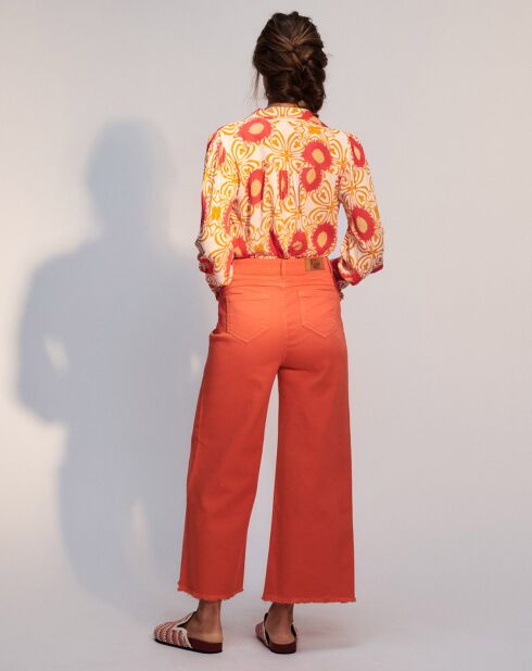 Pantalon court Fiona corail