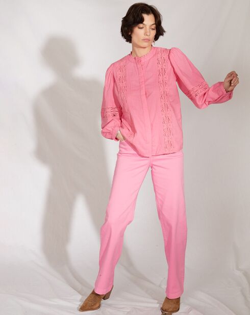 Pantaloni larghi Fiona bonbon