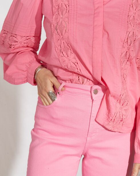 Pantaloni larghi Fiona bonbon