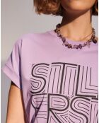 T-Shirt loose Stella parme