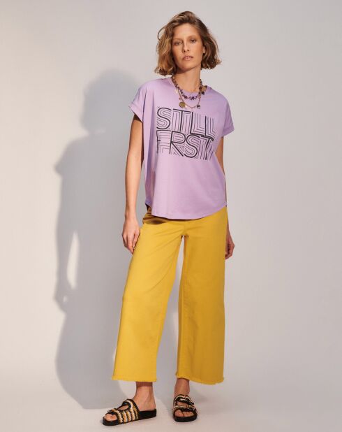 T-Shirt loose Stella parme