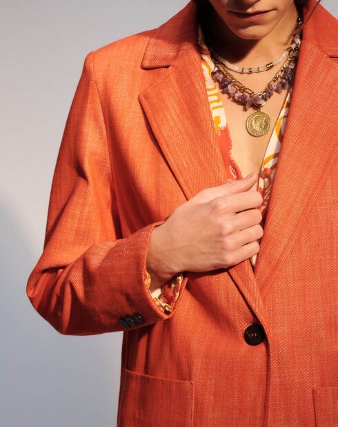 Veste tailleur Emma orange