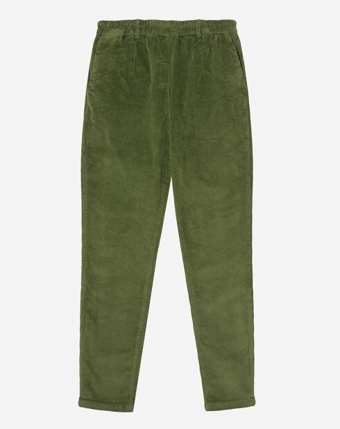 Pantaloni elastici verdi Ingrid