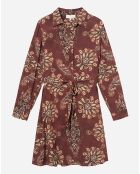 Robe courte Carrie bordeaux