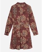 Robe courte Carrie bordeaux