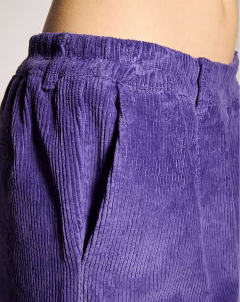 Pantalon élastique Ingrid violet