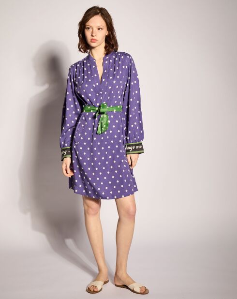 Robe courte Azulea violette