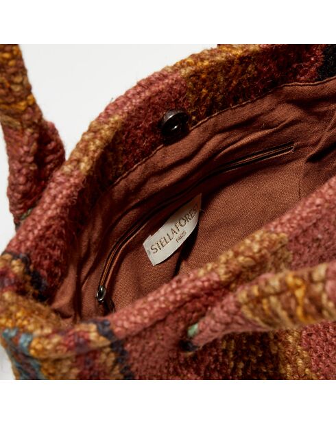Sac Carré Lola multicolore - 32x23x18 cm