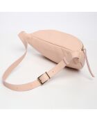Sac banane en Cuir Rachel rose - 34x17  cm