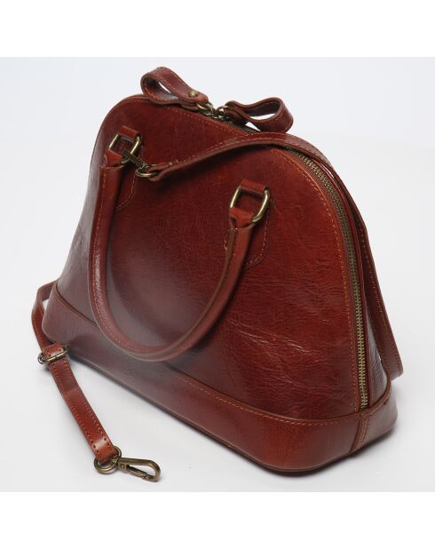 Sac à main en Cuir Yasuo marron - 3x23x12.5 cm