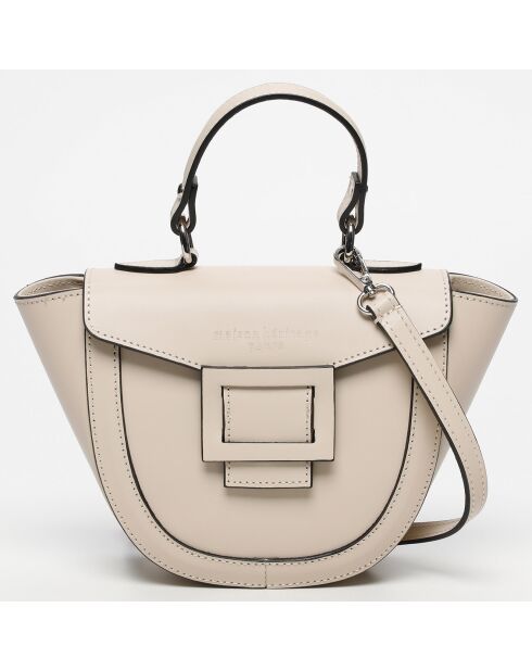 Sac à main en Cuir Mini Votti beige - 30x8x17.5 cm