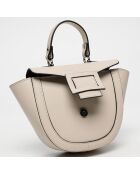 Sac à main en Cuir Mini Votti beige - 30x8x17.5 cm