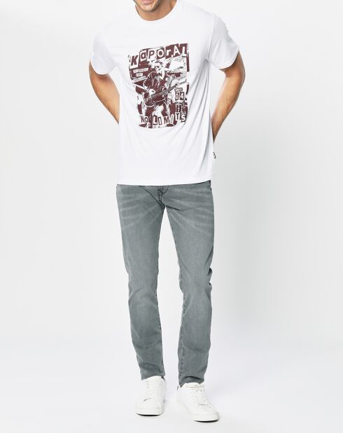 T-Shirt 100% Coton Bio Roy Logo Cent blanc