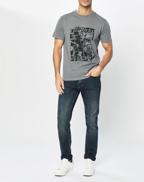 Roy Logo Cent Graues T-Shirt aus 100% Bio-Baumwolle