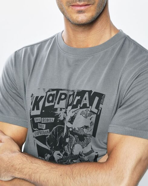 Roy Logo Cent Graues T-Shirt aus 100% Bio-Baumwolle