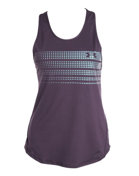 Canotta viola scuro con grafica Ombre