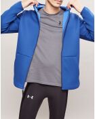 Sweat technique à capuche zippé Move bleu