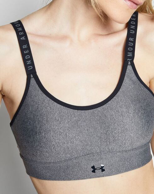 Brassière UA Infinity Mid Hthr Cover grise
