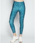 Legging Armour AOP Ankle bleu/vert