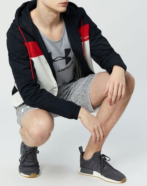 Coupe Vent Athletique noir/blanc/rouge