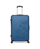 Maleta Eleonor Long Stay con 4 ruedas individuales, 75 cm, azul marino