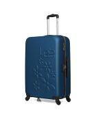 Maleta Eleonor Long Stay con 4 ruedas individuales, 75 cm, azul marino